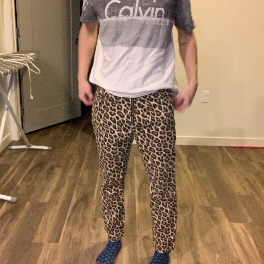 Leopard Print Denim Pants // Forever 21